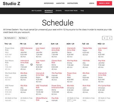 Studio Management – zingfit