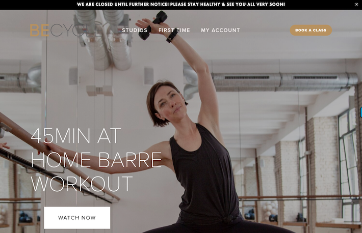 Boutique Fitness Studio Streams Content